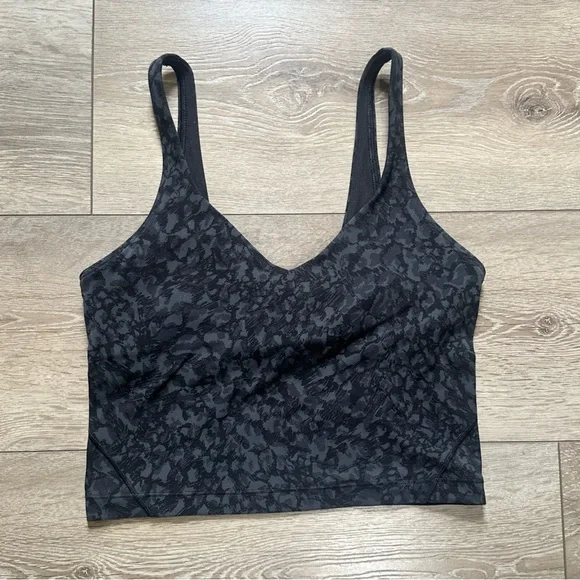 •Sold•  Lululemon Align Tank Top Leopard Camo Deep Coal Multi - Picture 5 of 13